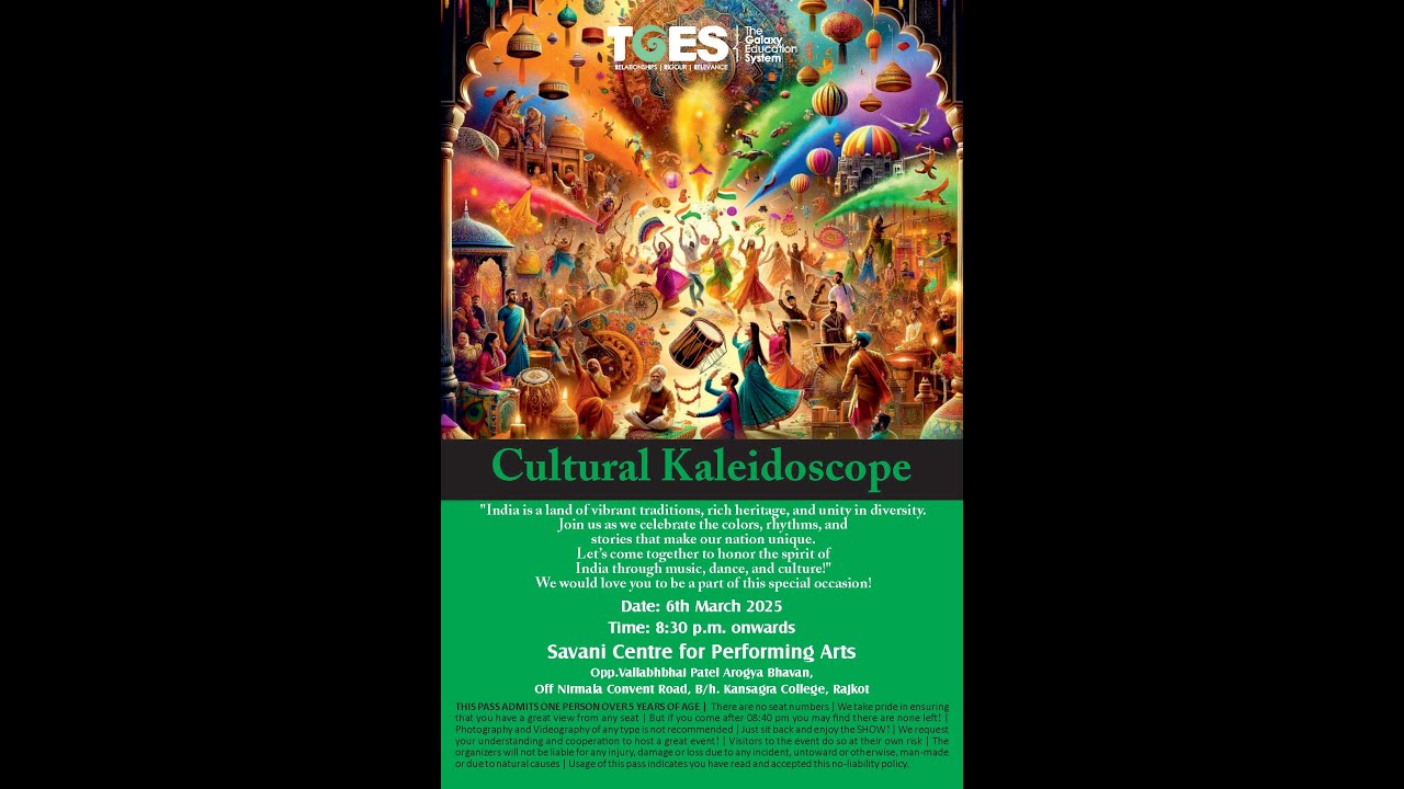 Cultural Kaleidoscope | Savani | 06-Mar-2025 | 8:30 PM Onward  @tgeslive @TGESStudio​