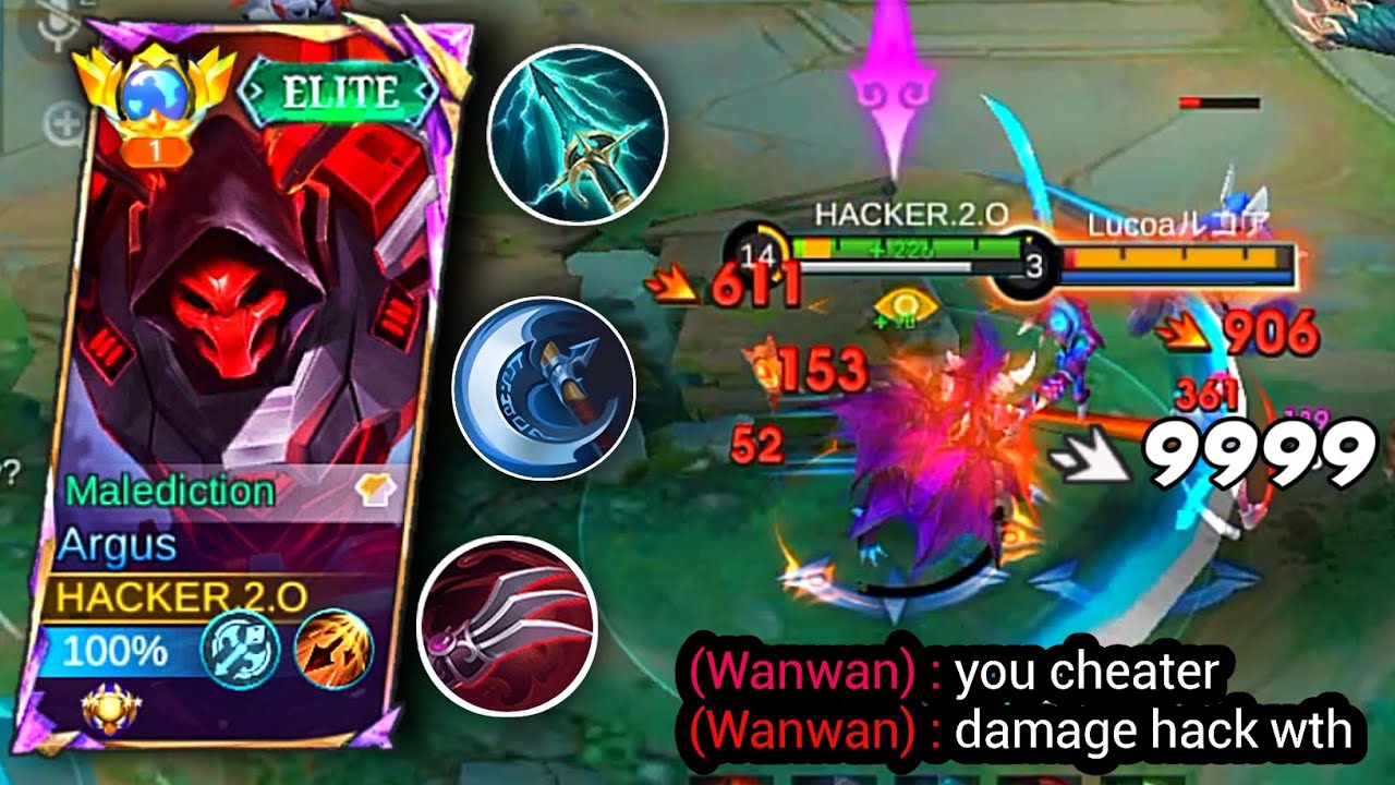 ARGUS NEW ONE SHOT BUILD! NEW ARGUS DAMAGE HACK - MOBILE LEGENDS | one hit gaming