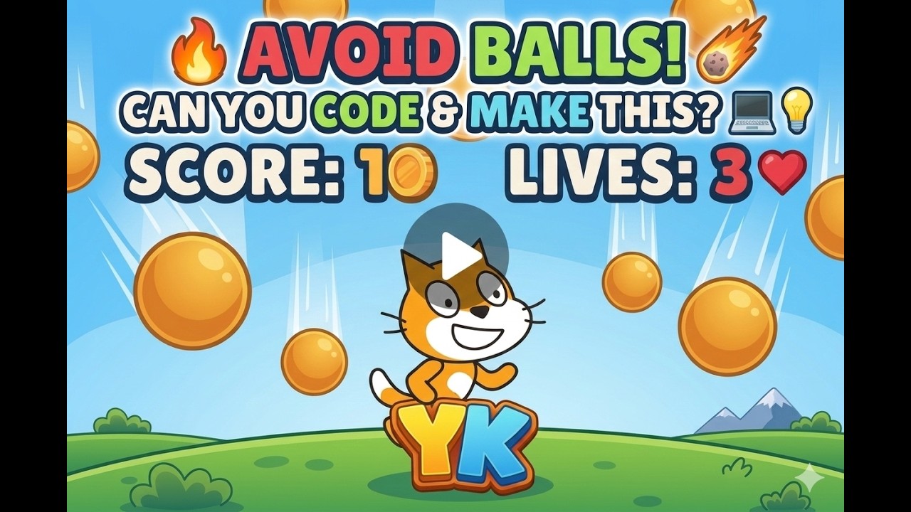 How to Make a Dodgeball Game in Scratch – Full Tutorial for Beginners! 🎮 #scratch