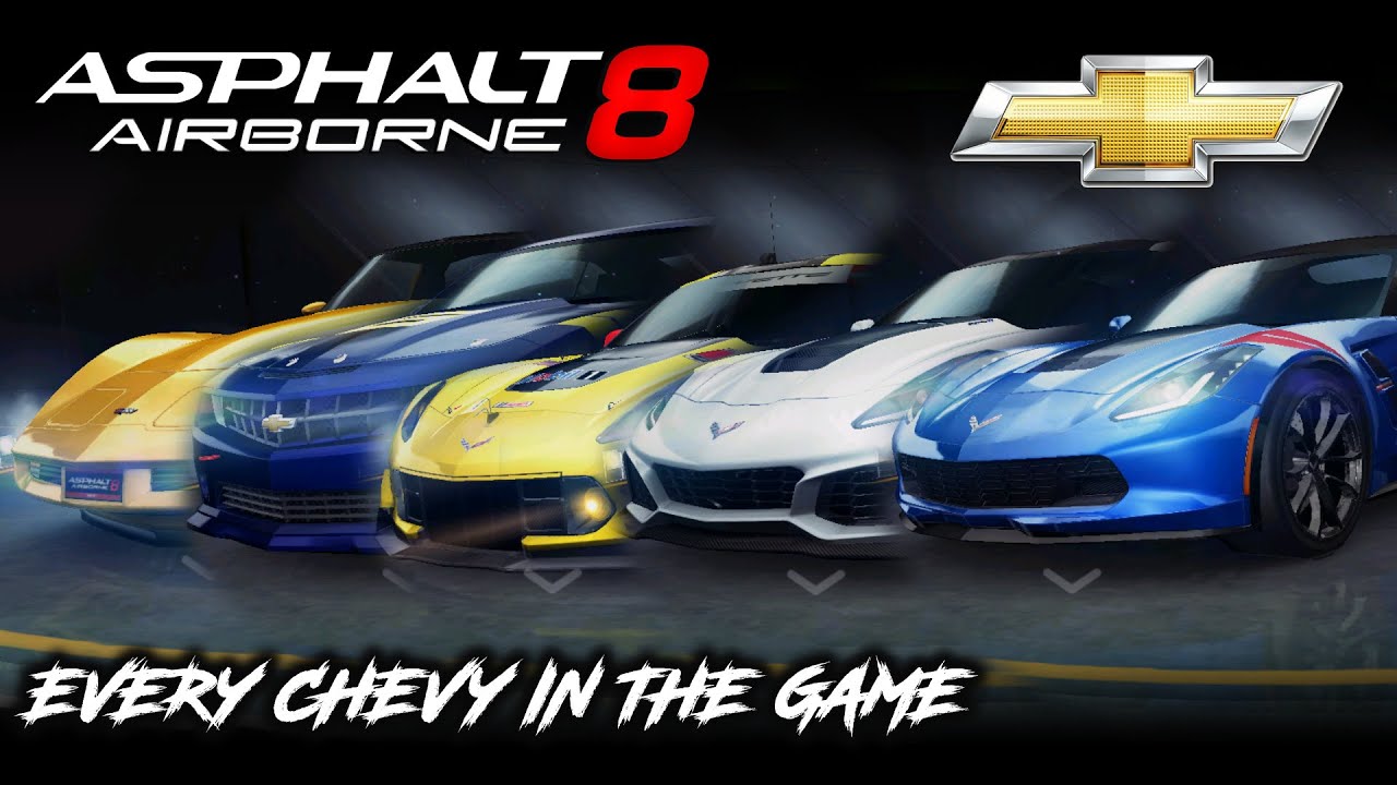 Asphalt 8: Full Chevrolet Showcase (Every Car in-game, 2022)