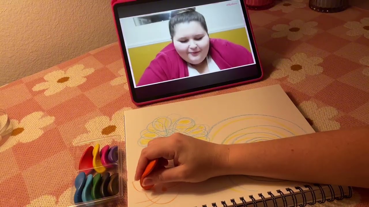 Doodling while watching Amberlynn Reid ASMR