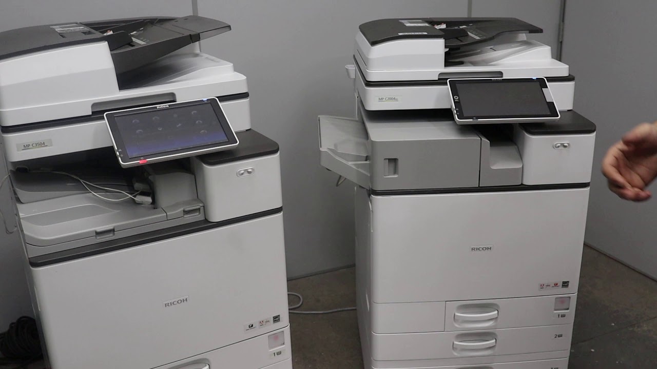 Demonstração de recursos e funcionalidades Ricoh MP C3004 versus MP C2004 Painel Smart (SOP)