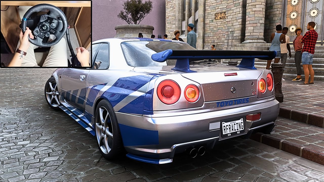 Nissan Skyline GTR R34 - Forza Horizon 5 | Logitech G923 Steering Wheel