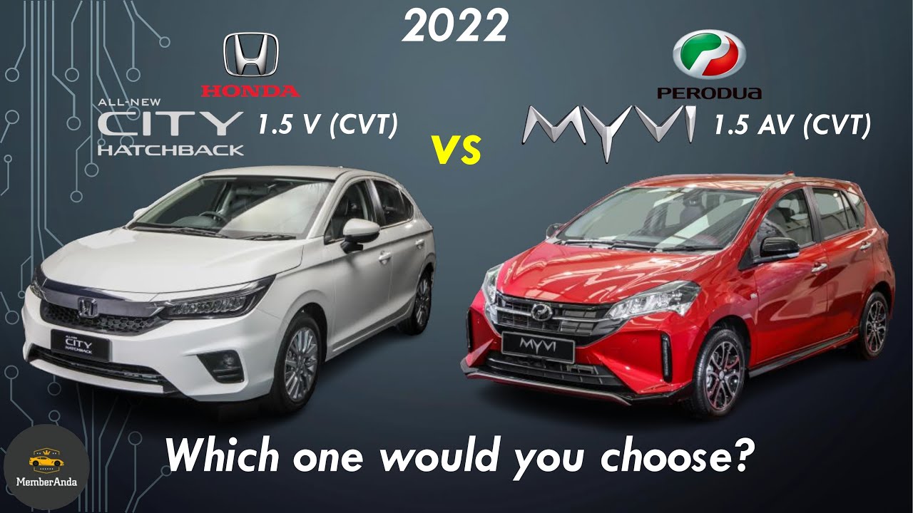 Honda City Hatchback 2022 года и Perodua Myvi Facelift 2022 года | Новый Миви 2022 | Новый Городс...