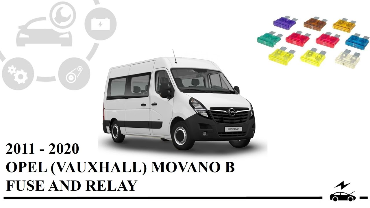 Fuse box diagram Vauxhall Opel Movano B 2011 - 2020 relay with assignment and location