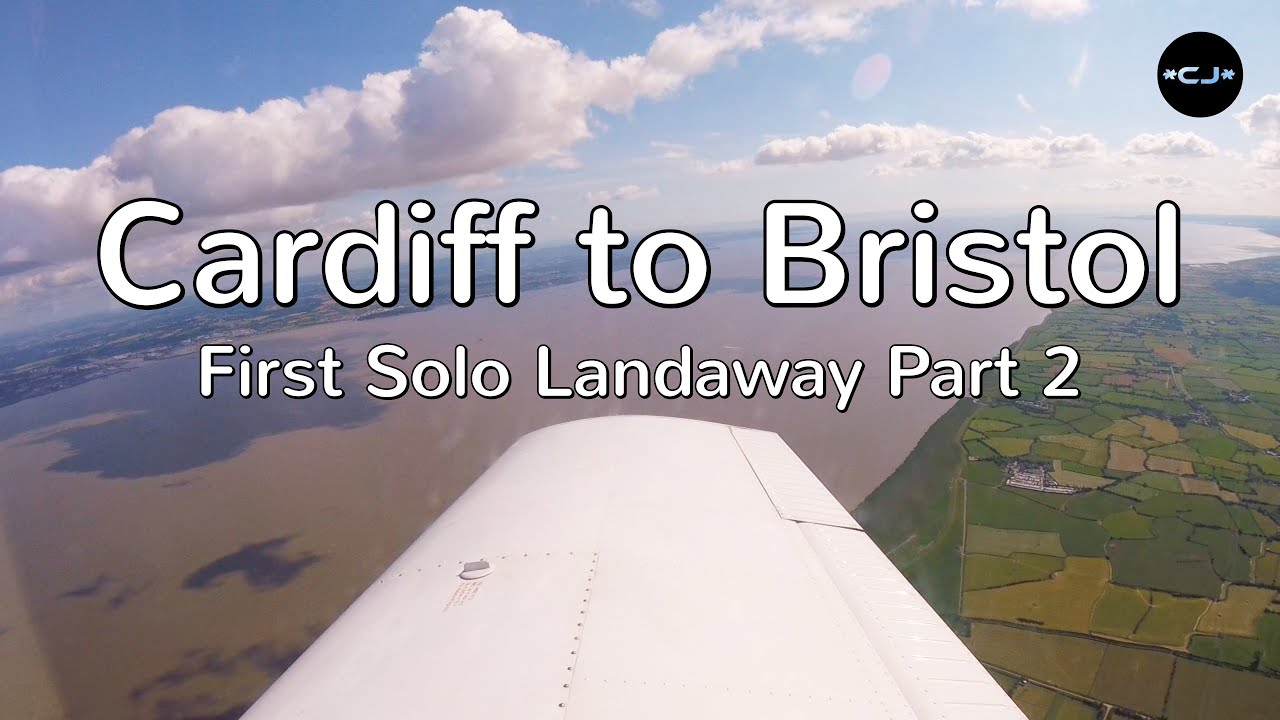 Flying From Cardiff To Bristol | Turbulent Flight In A PA28 | Orbits At Bristol Airport