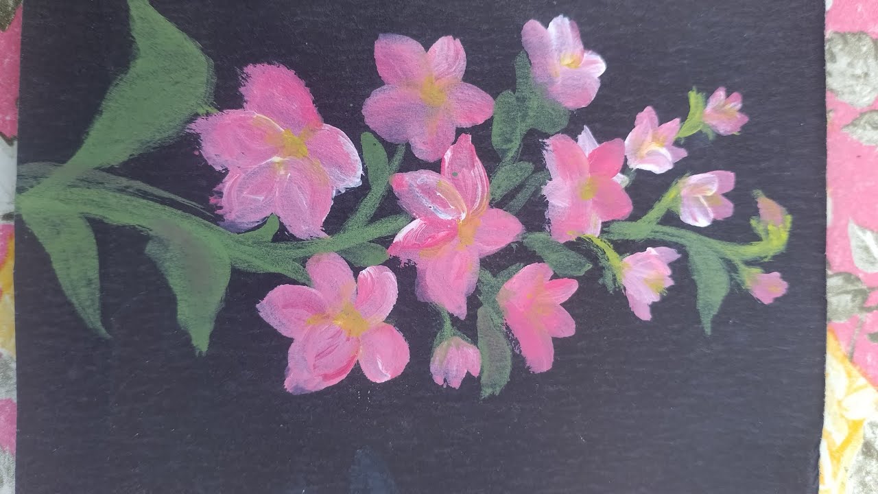 Flower painting 🥀⚠️#paintingflowers #flowerart #artscraft #artwork  #drawing / mixed channel 