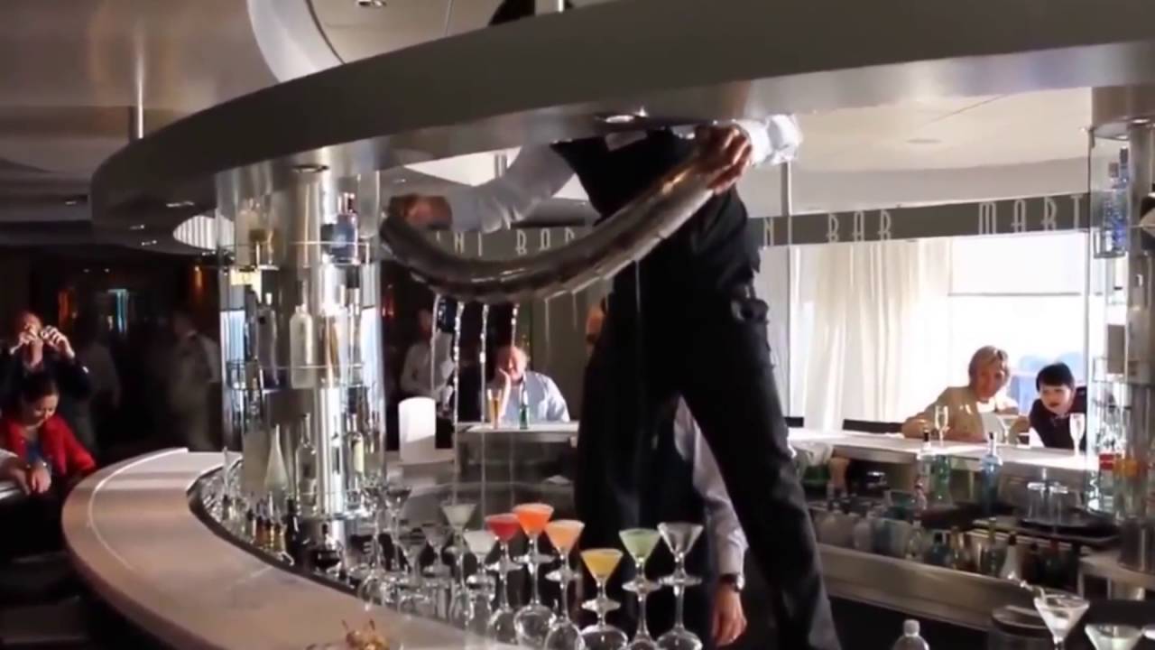 colorful drinks served with skills !