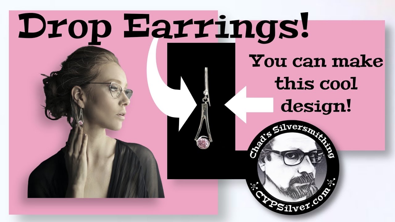 Silversmithing:  Sparkly Dangle Earrings