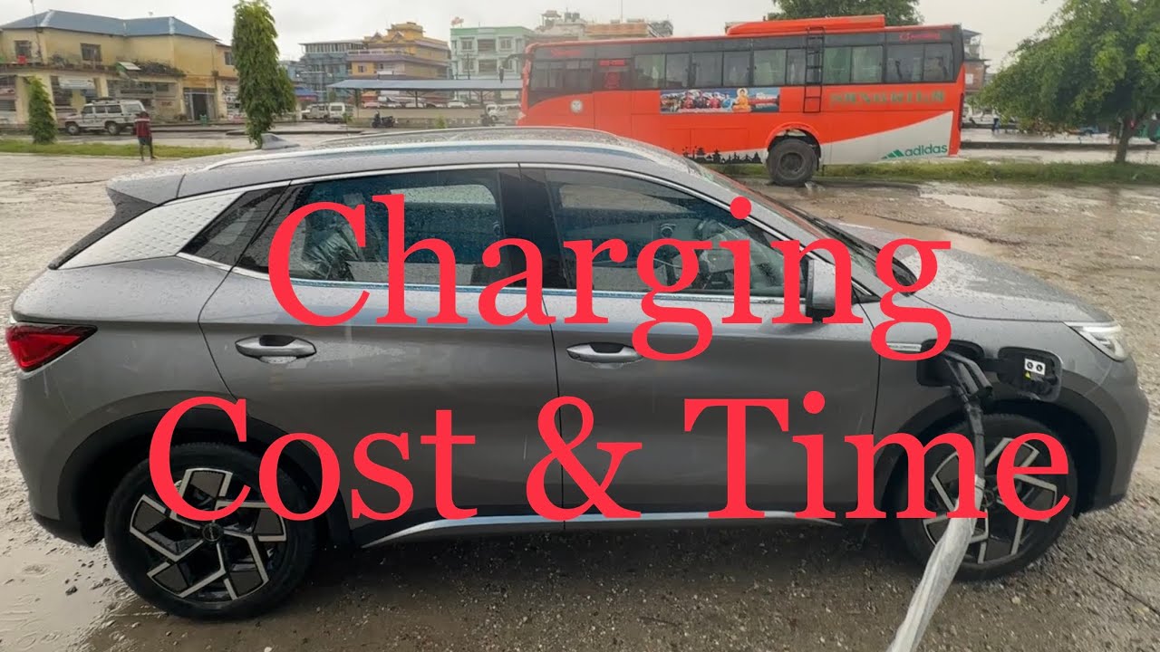 Byd Atto 3 Charging cost and time / Ev गाडी चार्ज गर्दा लाग्ने खर्च र समय NEA को charging stationमा