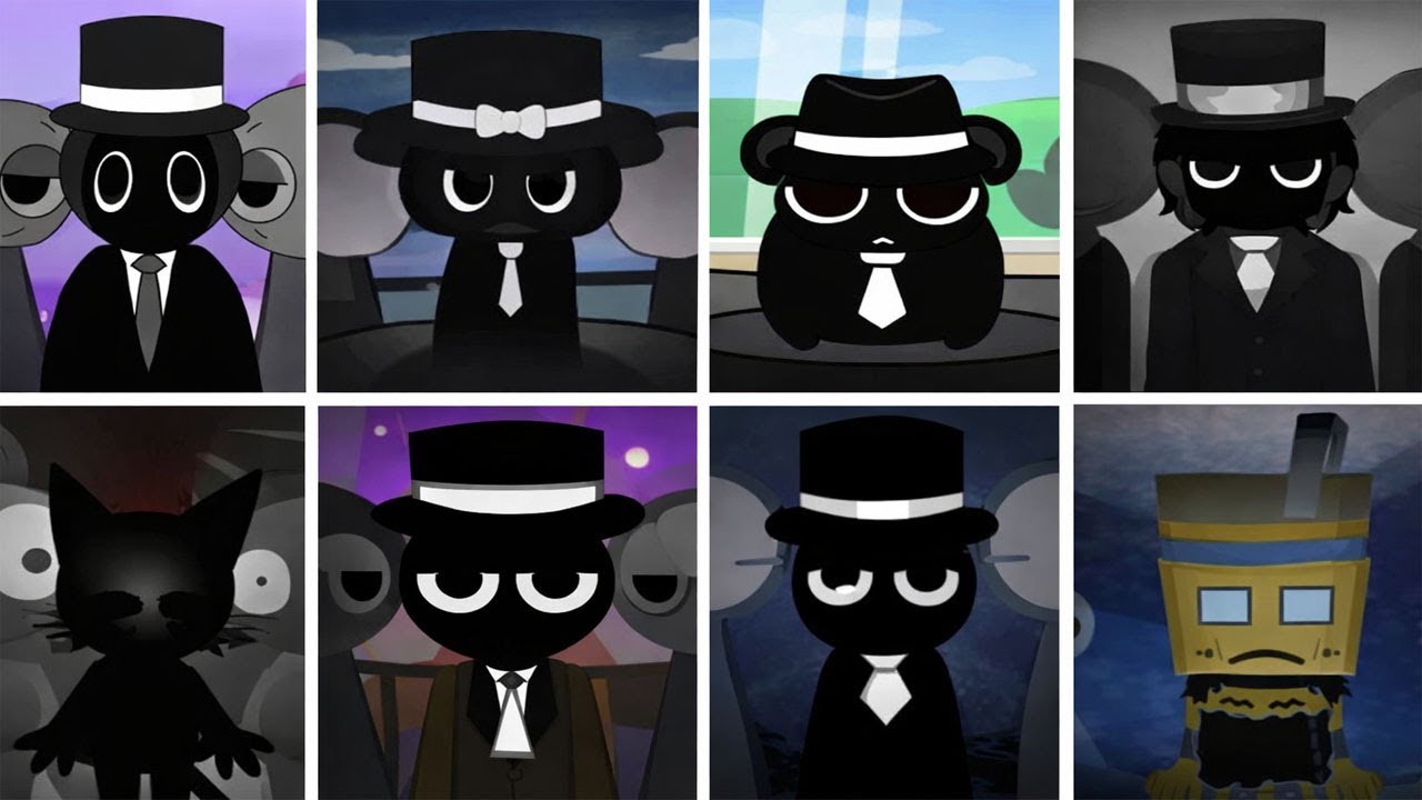 Incredibox - Sprunki but ONLY BLACK in ALL Different Mods