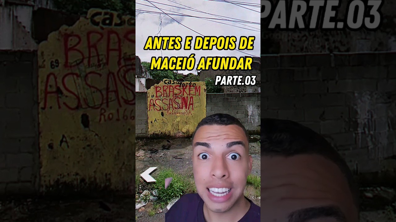MACEI&Oacute;: ANTES e DEPOIS DOS BAIRROS AFUNDAREM #shorts #curiosidades #googlemaps