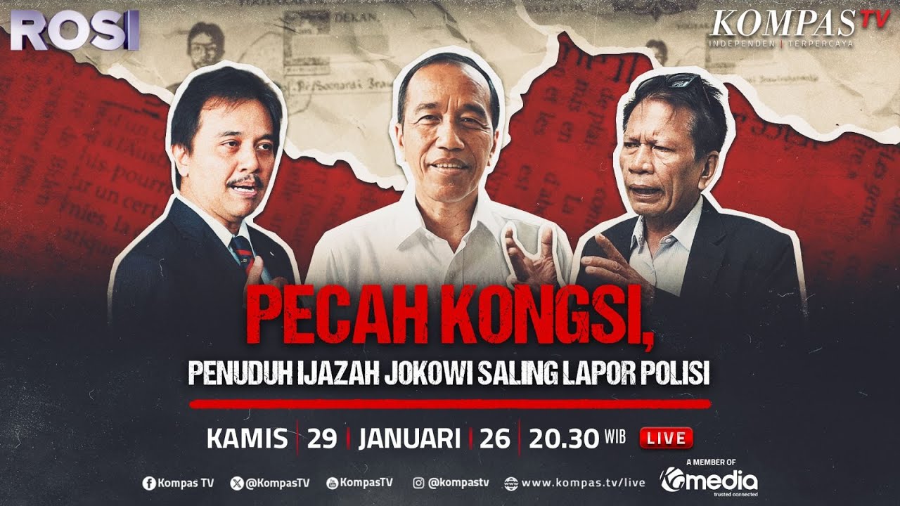 LIVE RERUN - Roy Suryo Vs Damai Lubis, Penuduh Ijazah Jokowi Saling Lapor Polisi | ROSI