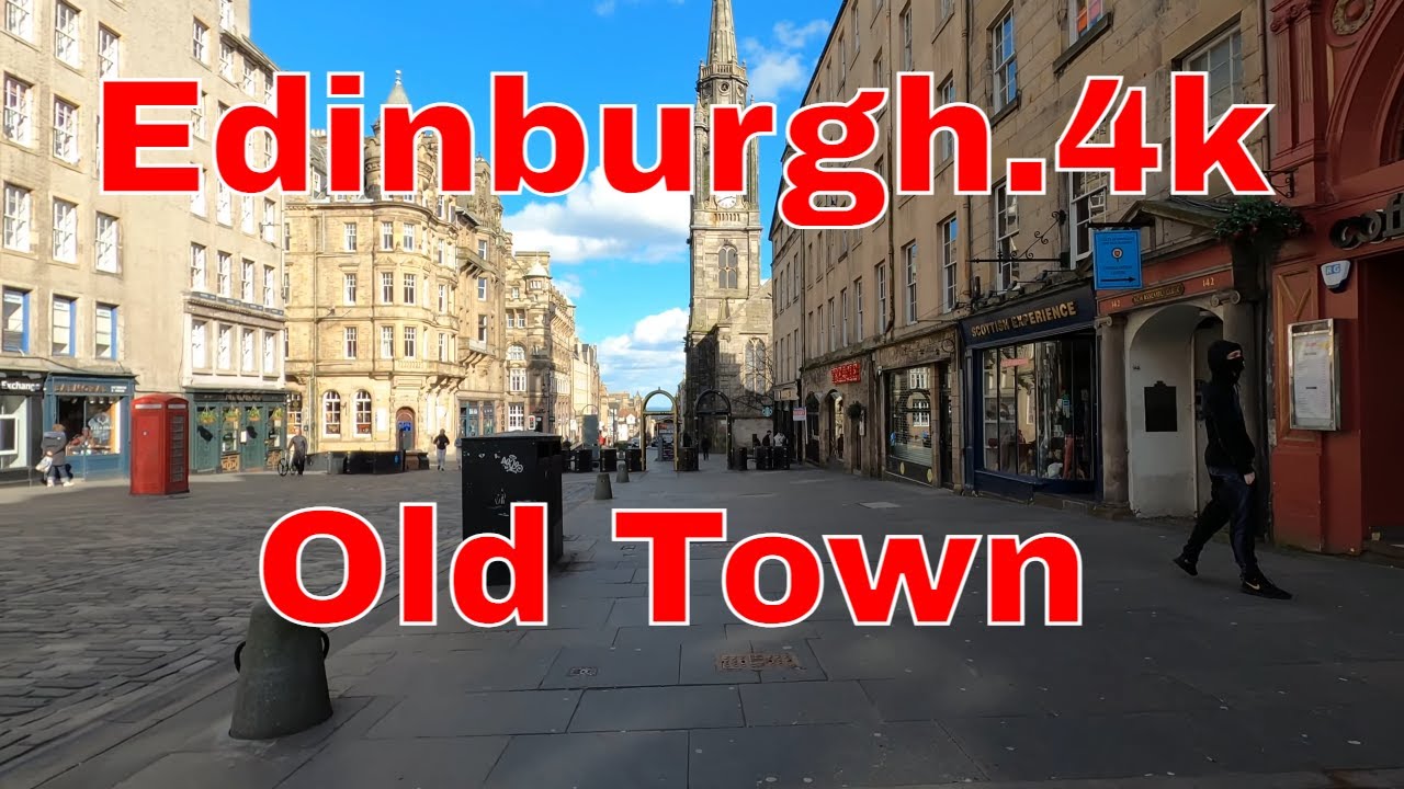 Edinburgh walk.4k.Scotland.24/03/2021