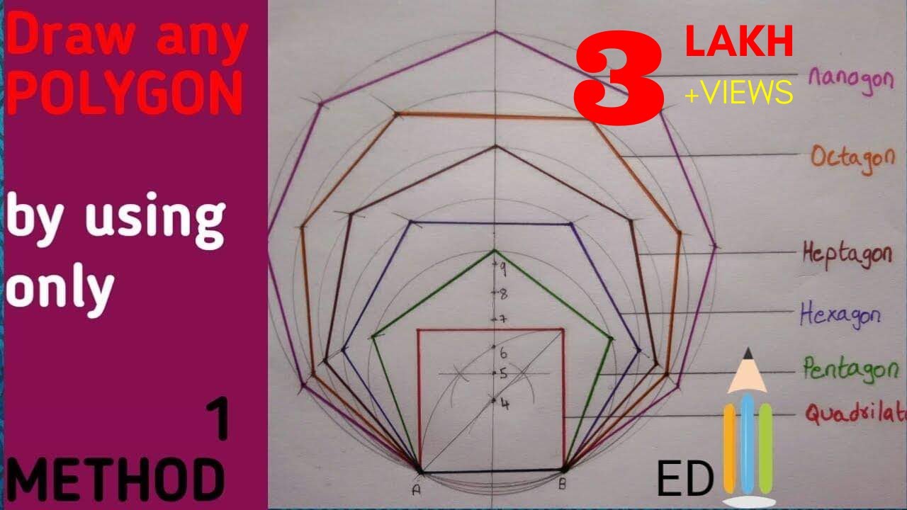 How to draw POLYGON -draw any polygon by using 1 method