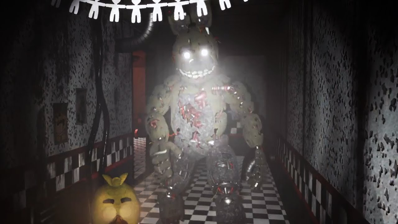 HUNTED through Fazbears FRIGHT by something TRULY HORRIFIC.. | FNAF 3 Playable Animatronics
