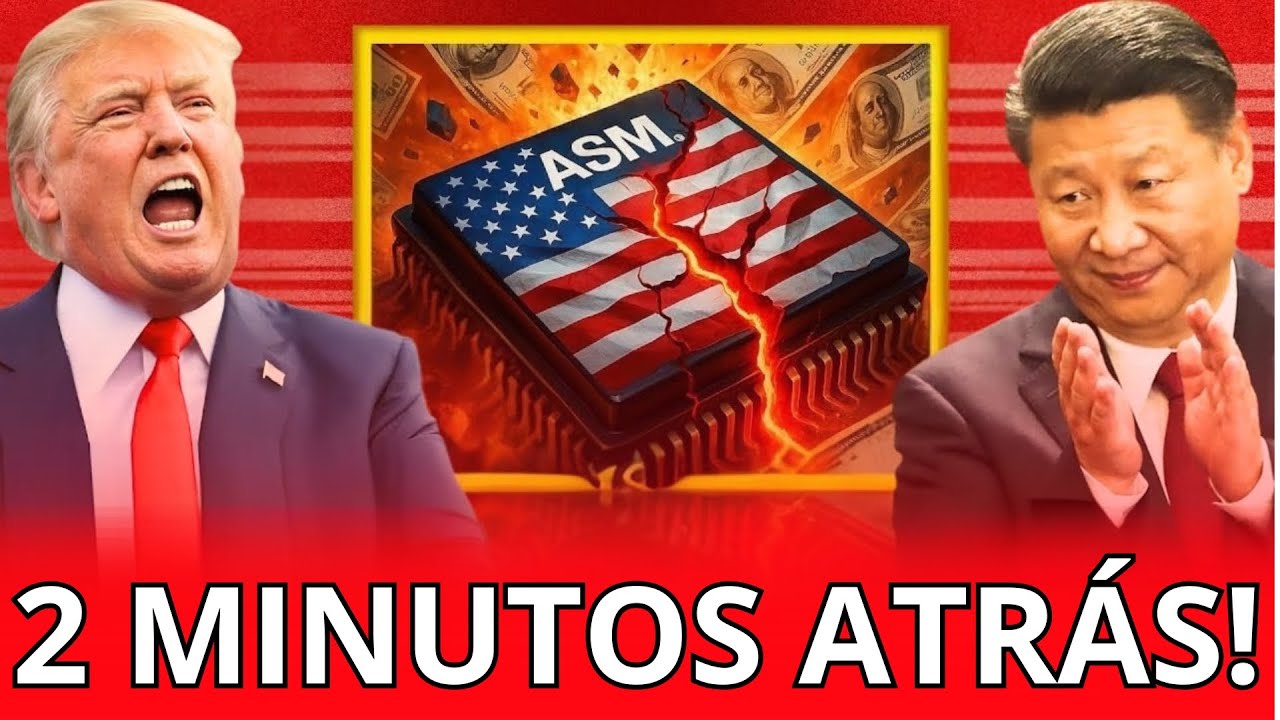 Trump entra em colapso; China rompe com ASML e TSMC e provoca nova queda forte das ações