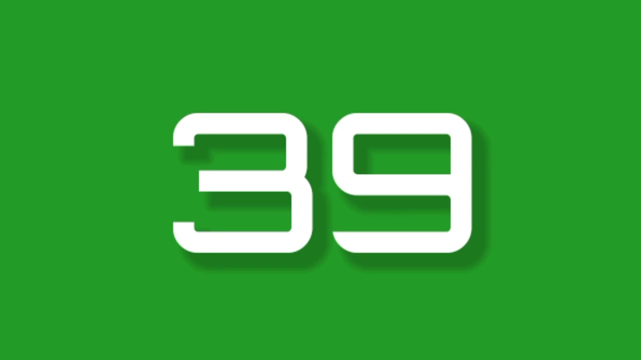 39#green screen number