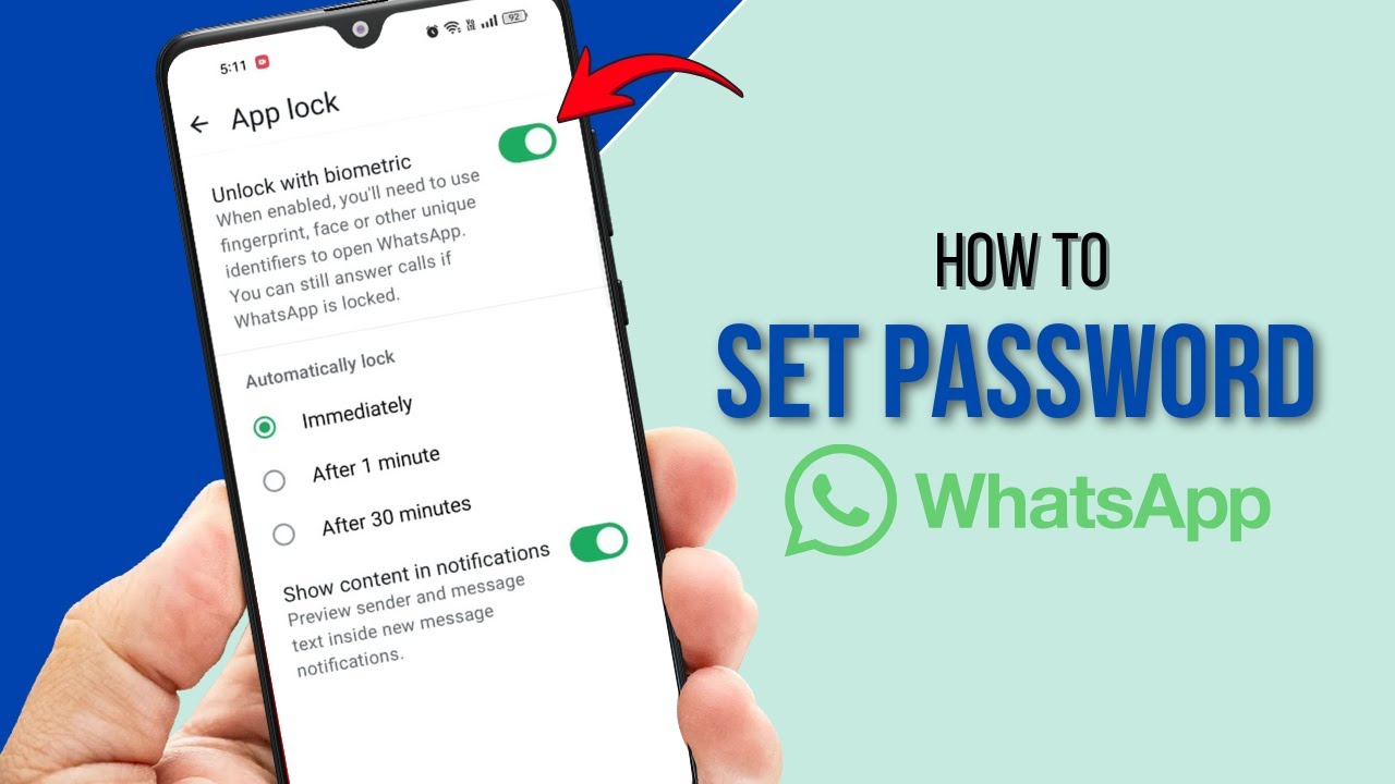 Как установить пароль в WhatsApp | Настройка биометрической аутентификации в WhatsApp