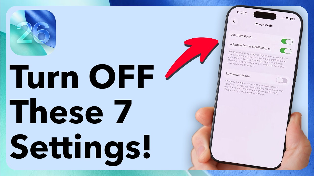 iOS 26 - 7 Settings You Need To TURN OFF Right Now