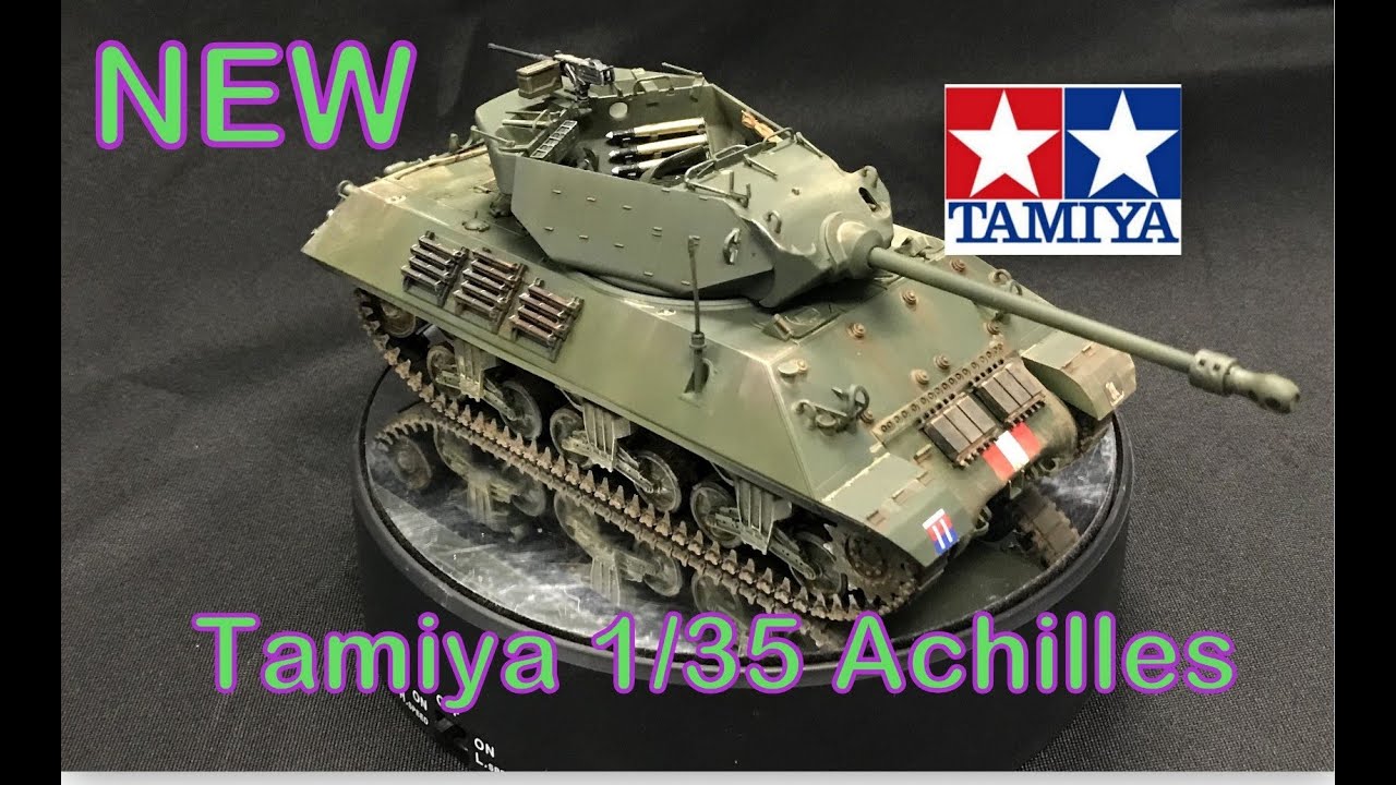 Сборка новой пластиковой модели истребителя танков Achilles M10 от Tamiya в масштабе 1/35