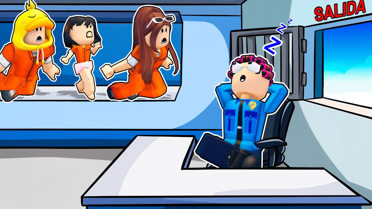 CONSTRUYE PARA ESCAPAR de PRISIÓN en Roblox con Pato y Tina!