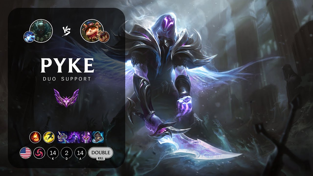 Pyke Support vs Teemo - NA Master Patch 14.1