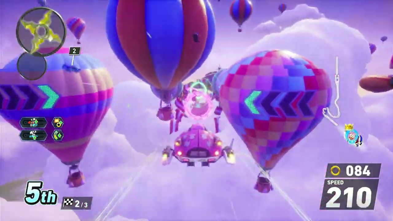 Sonic Racing CrossWorlds E Stadium and Sky Road Gameplay