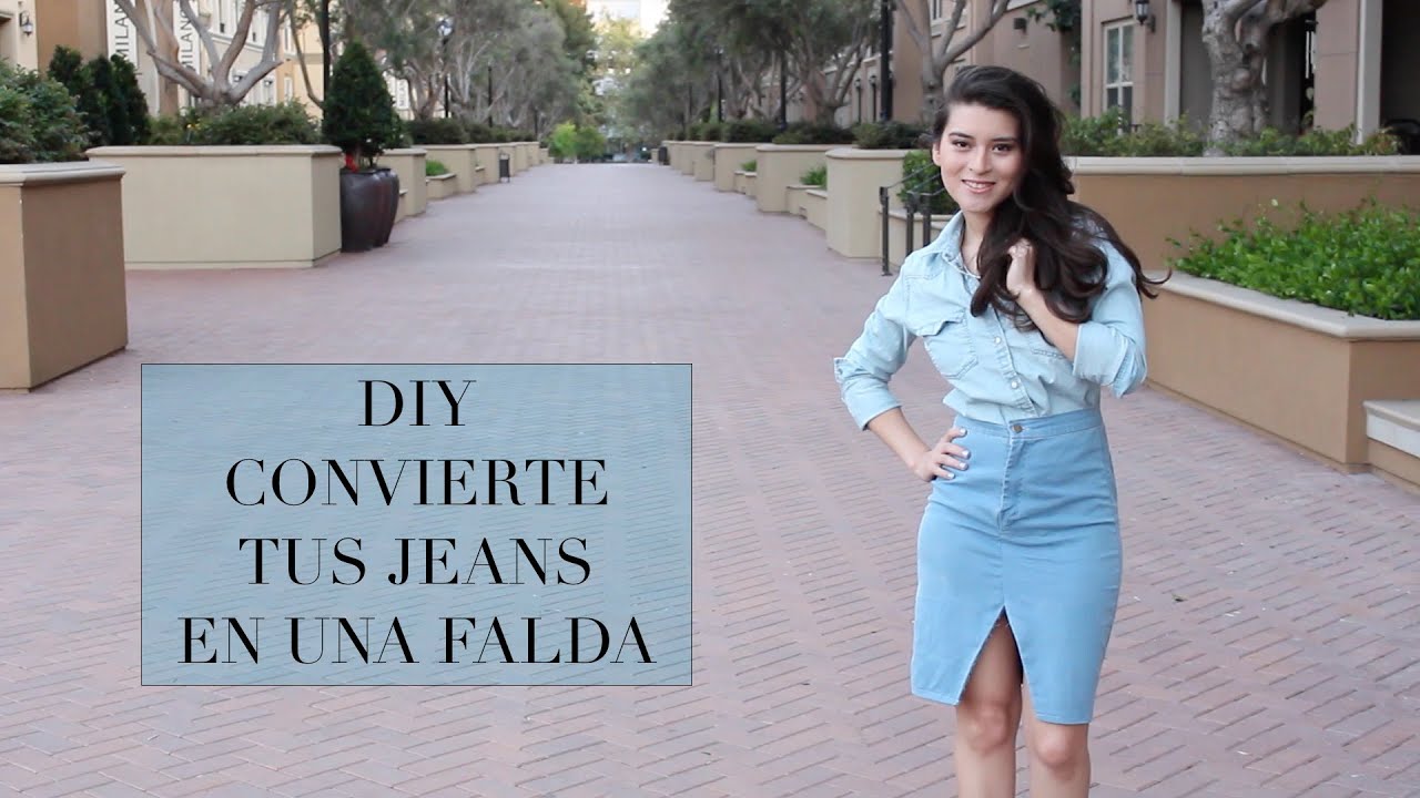 CONVIERTE TUS JEANS EN UNA FALDA |Fashion Riot