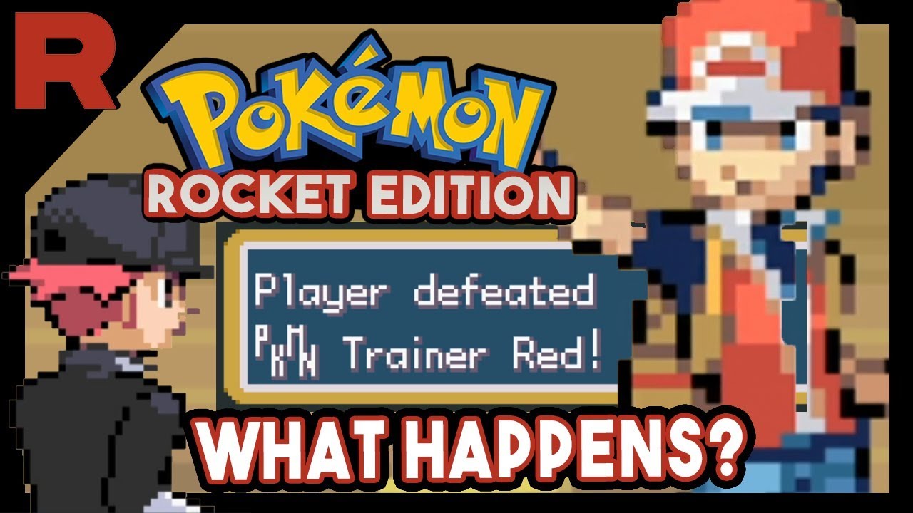 What Happens When You BEAT RED in Pokemon Fire Red Rocket Edition ??? Rom Hack