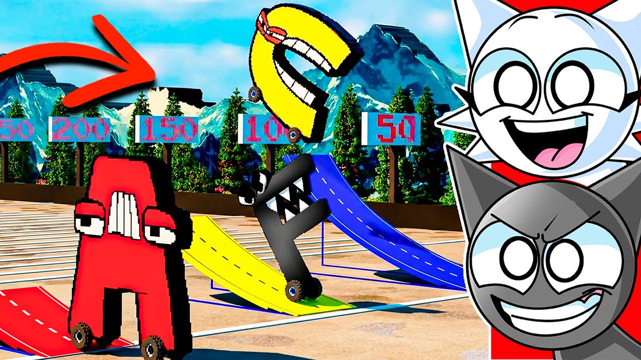 REACTING TO WHICH ALPHABET LORE JUMPS FURTHEST