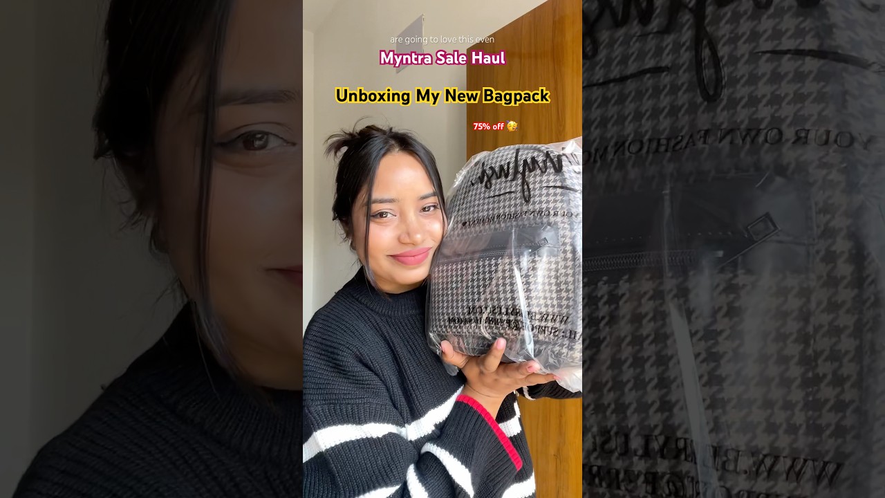 Myntra Sale Haul💕 #myntrahaul #unboxing #ashortaday #Myntra #handbags #myntrafinds #amazonfinds