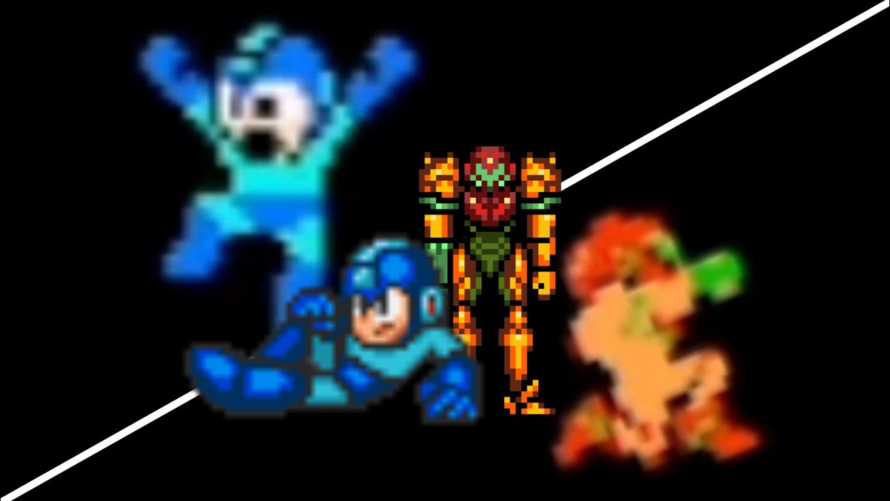 Mega Man Vs Samus Aran (Mega Man Vs Metroid Flash Game)