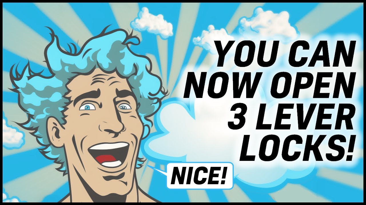 YOU Can Now Open 3 Lever Locks - EASILY!