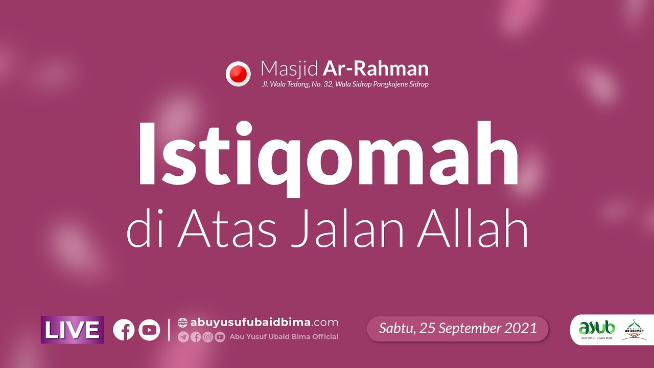 Istiqomah di Atas Jalan Allah