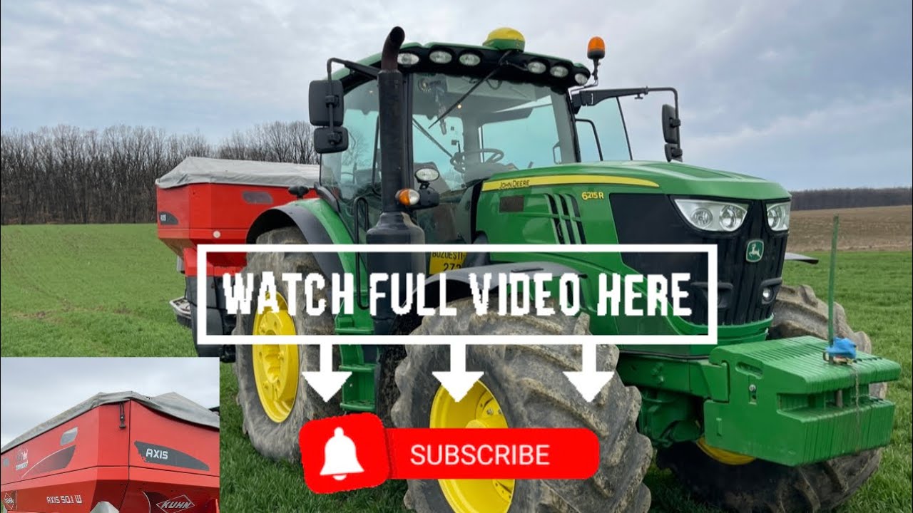 Fertilizare grau #Avenue cu #KUHN #AXIS / Starea culturii in camp :) #tractorvideo #tractorvlog