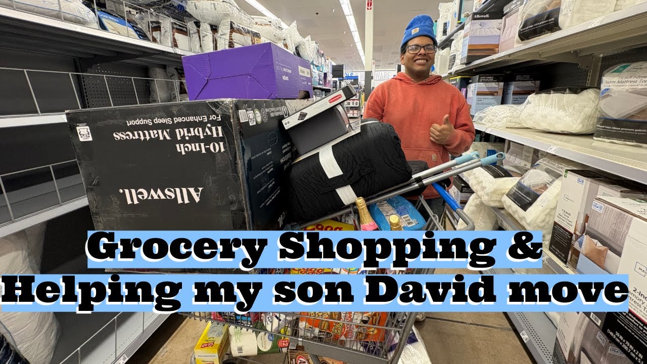 Helping my Son David Move Into the Rental 🏠 | Groceries, Essentials & Mom Support