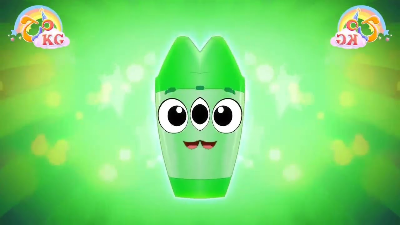 Cute Green Dancing Crayon Mix Effect /Sponsored By Previews 2 Effects 