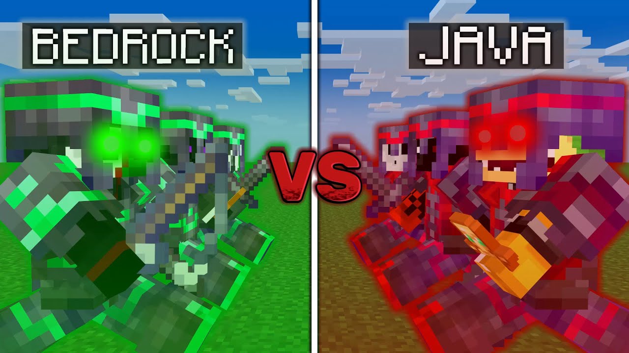 Minecraft Bedrock VS Java PvPers