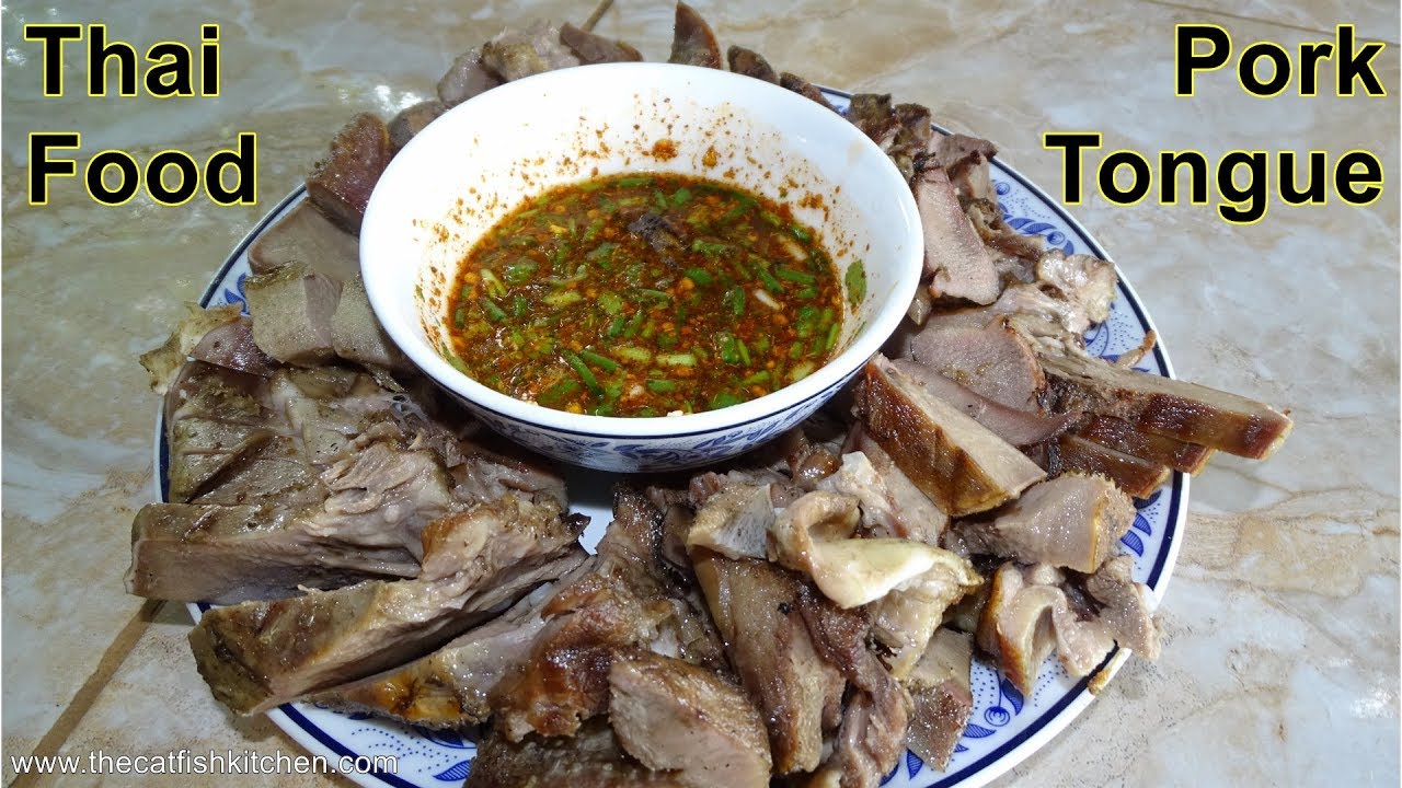 Pork Tongue, Twice cooked, Served with spicy dipping sauce.