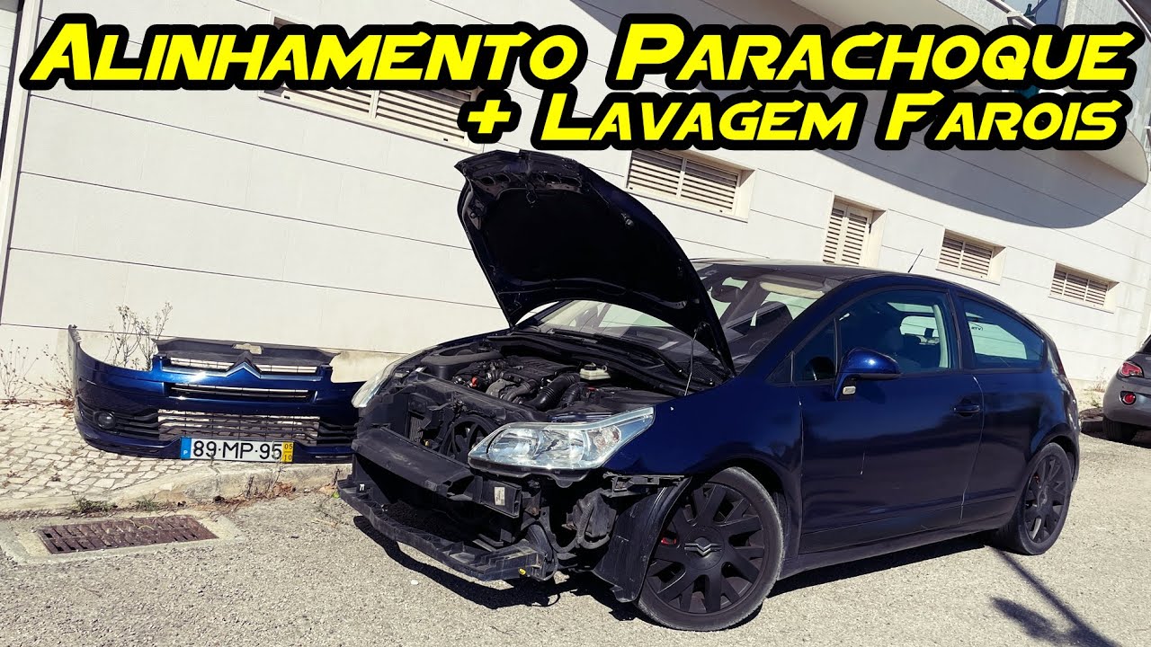 Alinhamento Parachoque e Lavagem dos Farois Citroen C4