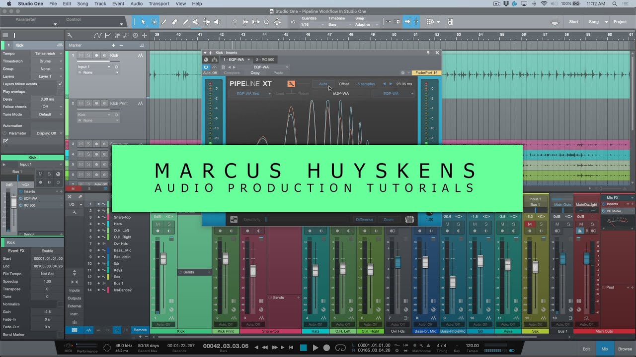 A Workflow For Committing Pipeline XT Plug-in Inserts In PreSonus Studio One
