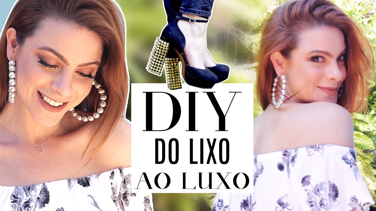 DIY :: Transforme Peças Antigas! #upcycling Camiseta, Sapato & Argola!