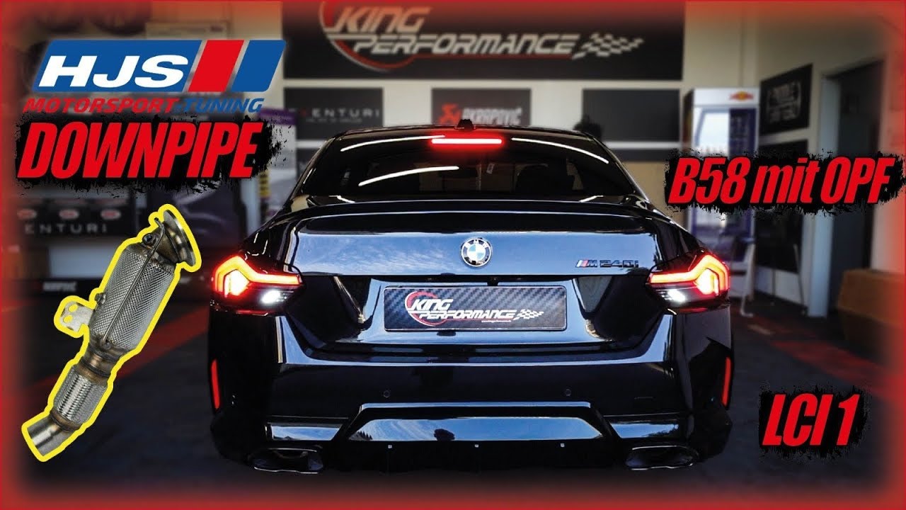 HJS ECE Downpipe LEGAL passend für BMW M240i G42 2 Series mit B58 Engine OPF #kwv3 #hjsdownpipe