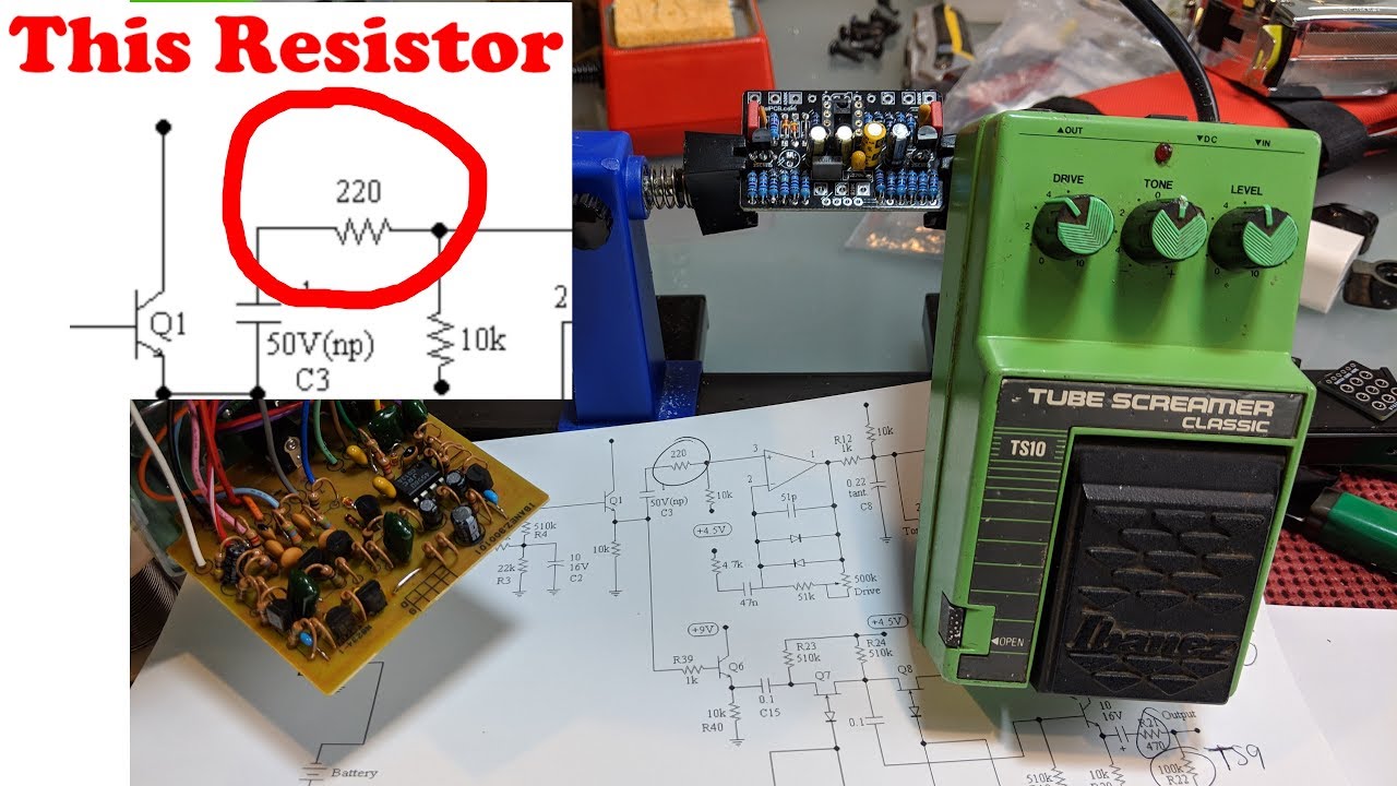 Анализ схемы и модификации Ibanez TS10 | Инструкции