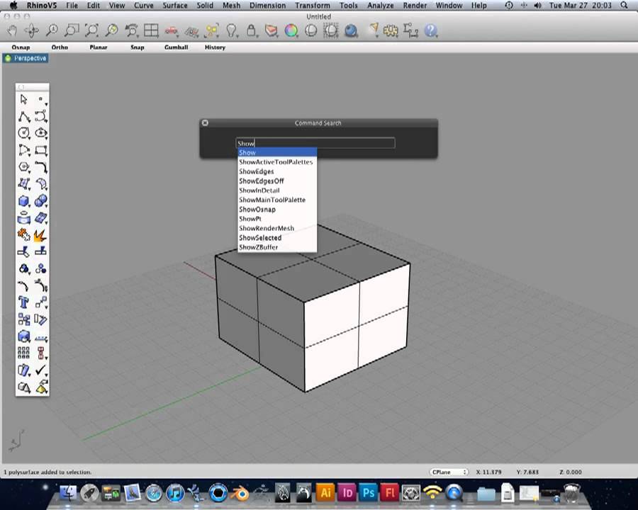 Rhino Lezione 34   Rhinoceros 5 su Macintosh