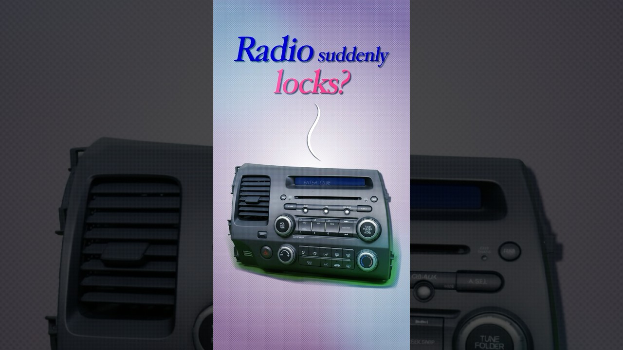 Civic radio locked after battery change? Fix it in seconds &mdash; Honda radio code