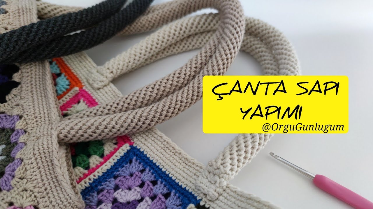 Spiral Çanta Sapı 👜✨Örgü Çanta Sapı👜 Kordon çanta sapı 💯 Örgü çanta sapı örme 👜Crochet spiral rope