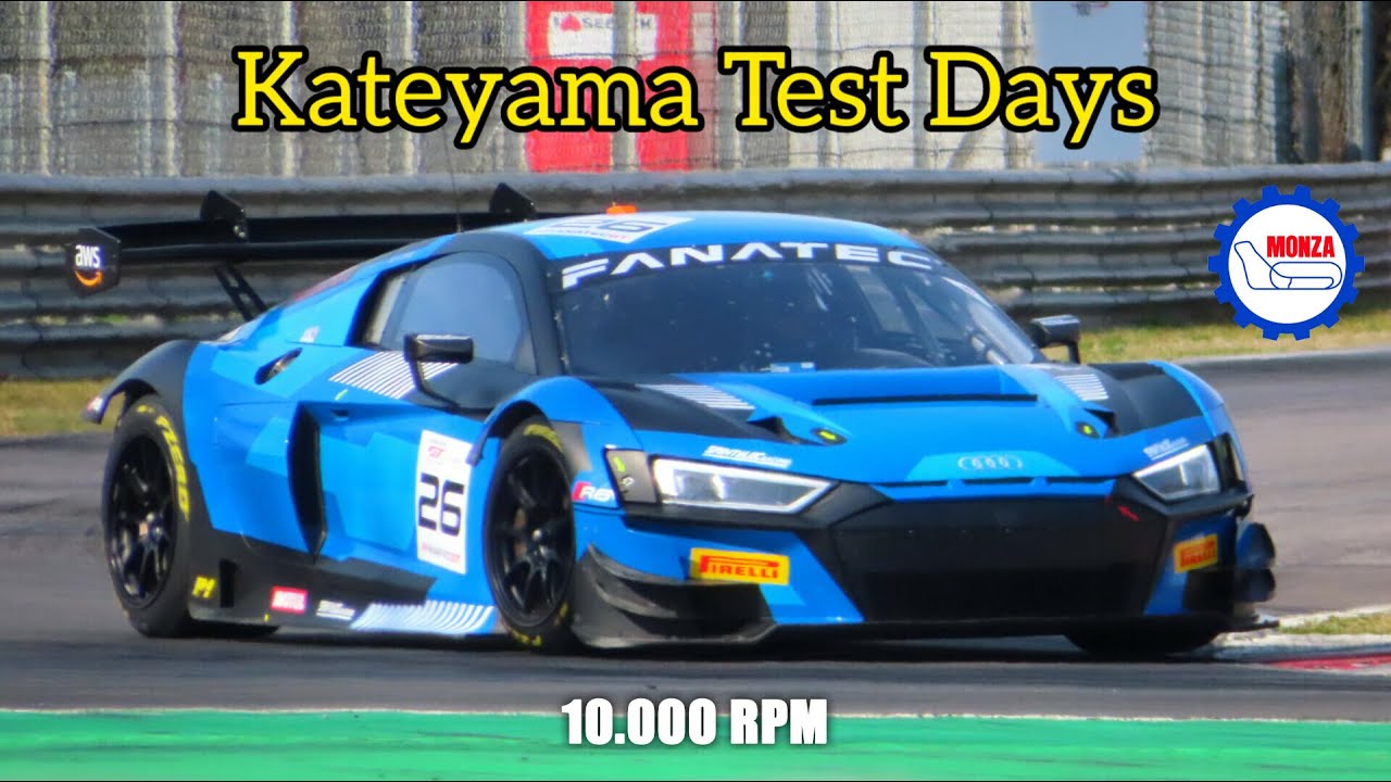 Audi R8 GT3, Porsche 992 GT3 R, McLaren Artura GT4, Wolf Thunder | Kateyama Test Days  Monza Circuit
