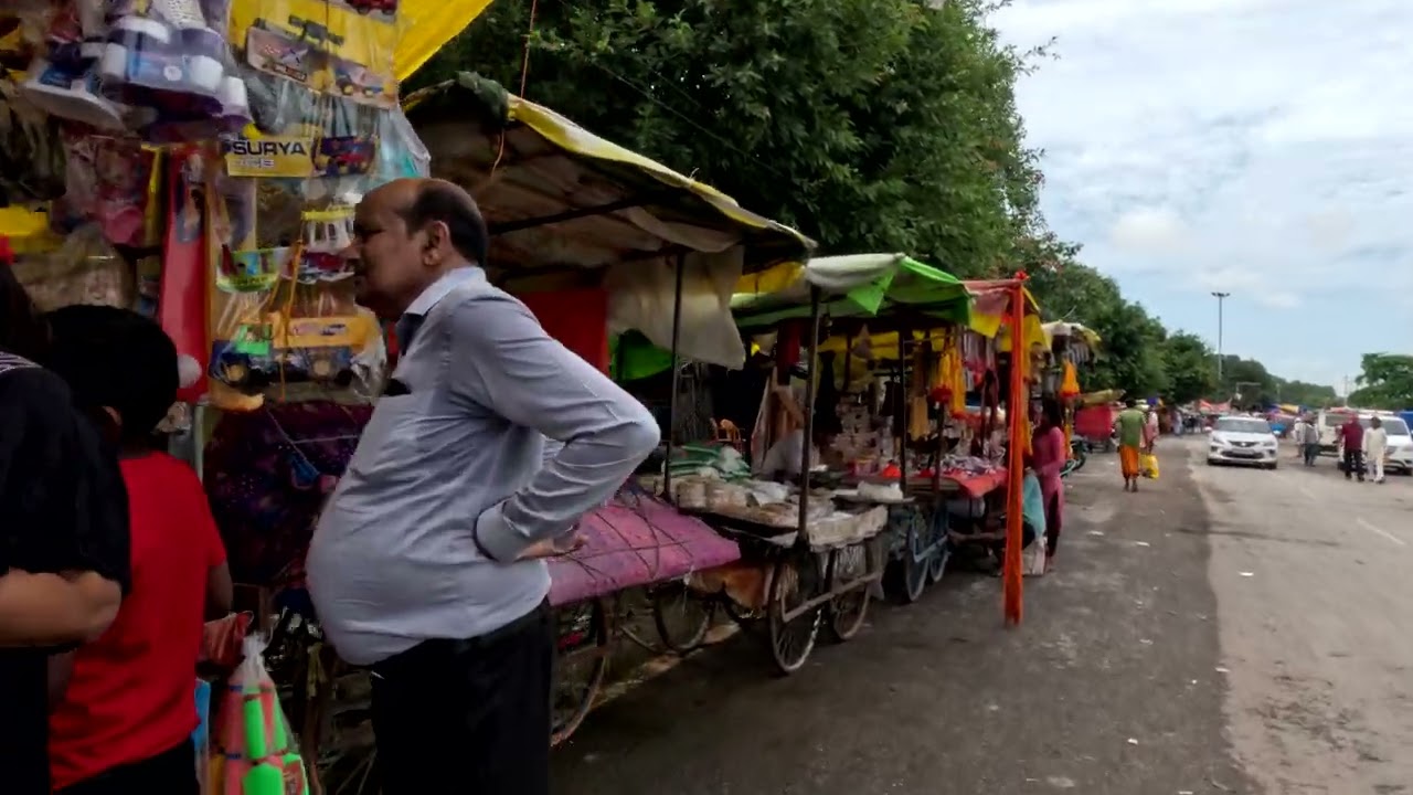 Colorful stalls at #sangamprayagraj on #sunday